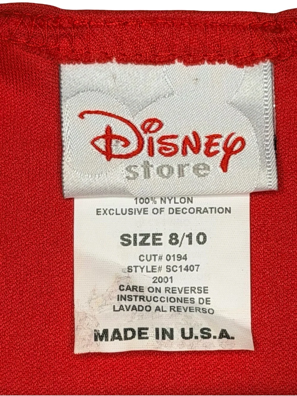 Disney Store Minnie Mouse Polka Dot Dress Costume